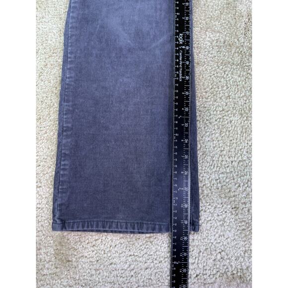 Ann Taylor Loft Pants Womens 10P Gray Corduroy Curvy Boot Cut Stretch 34x30 D303 - Picture 11 of 13